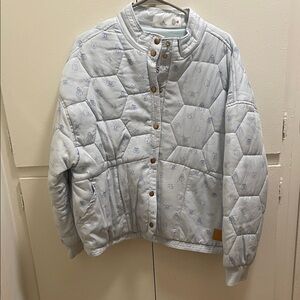Women's Light Blue Bomber Jacket